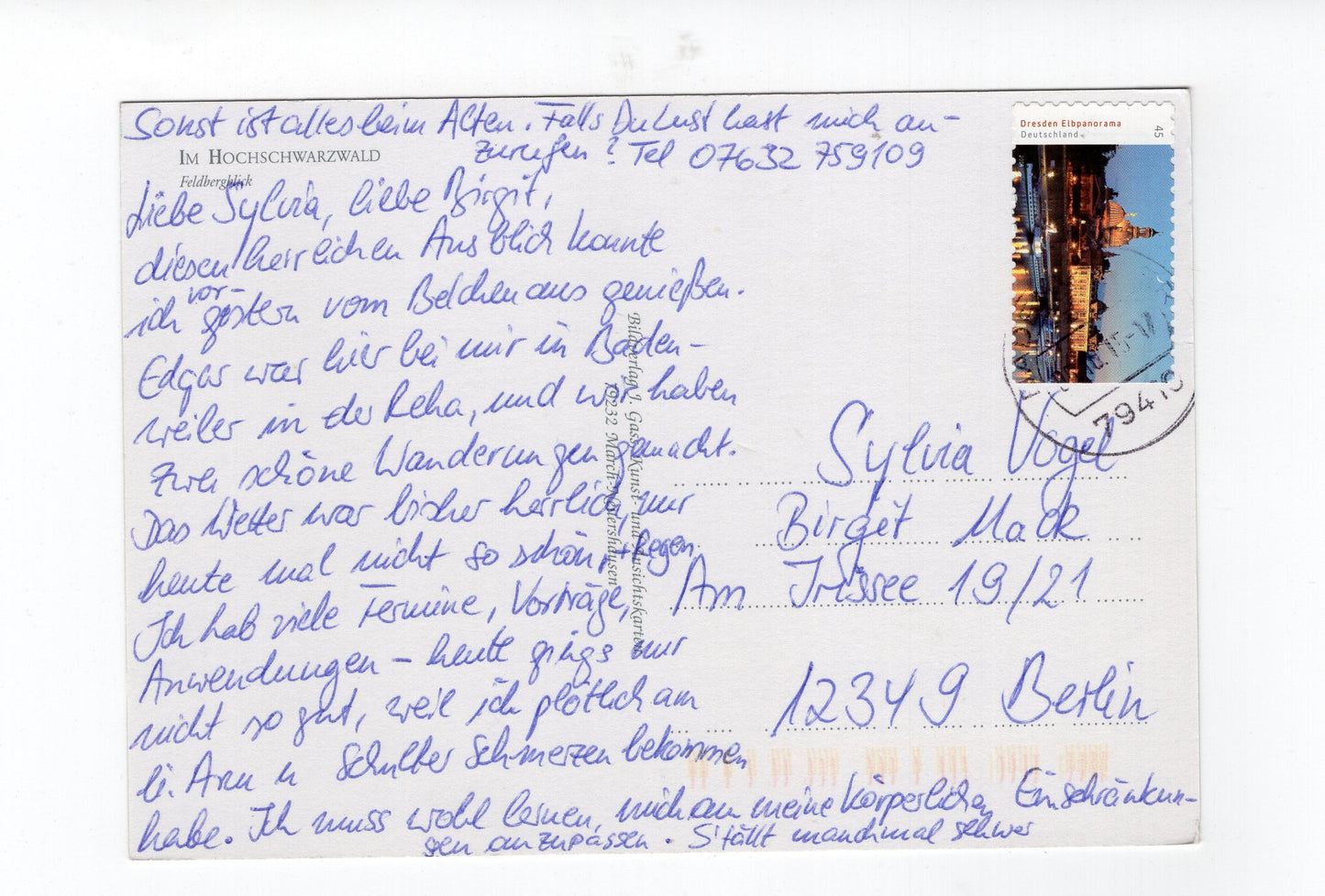 Ansichtskarte Im Hochschwarzwald / Feldbergblick