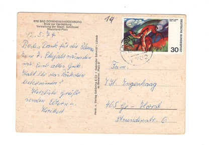 Ansichtskarte Gruß von der Hardenburg / Pfalz / I1-53