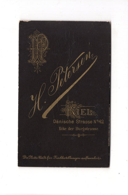 Fotografie Damenportrait - Kiel 1880er / CDV C1-05