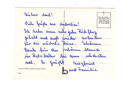 Ansichtskarte Sydney / Opera House / Australien