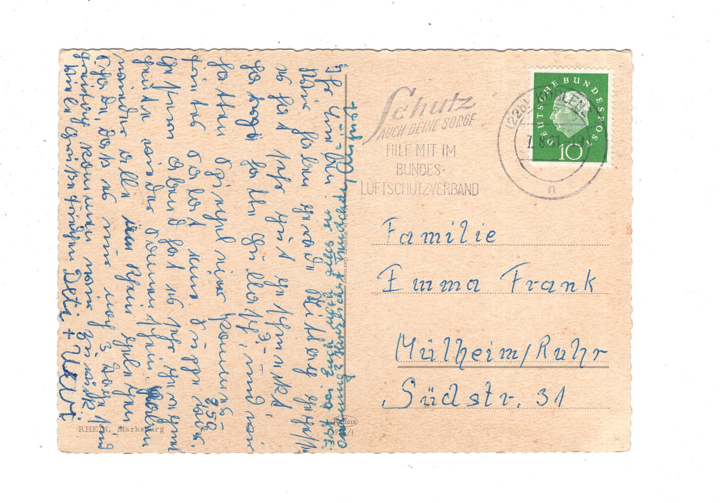 Ansichtskarte Rhein / Marksburg / M1-65