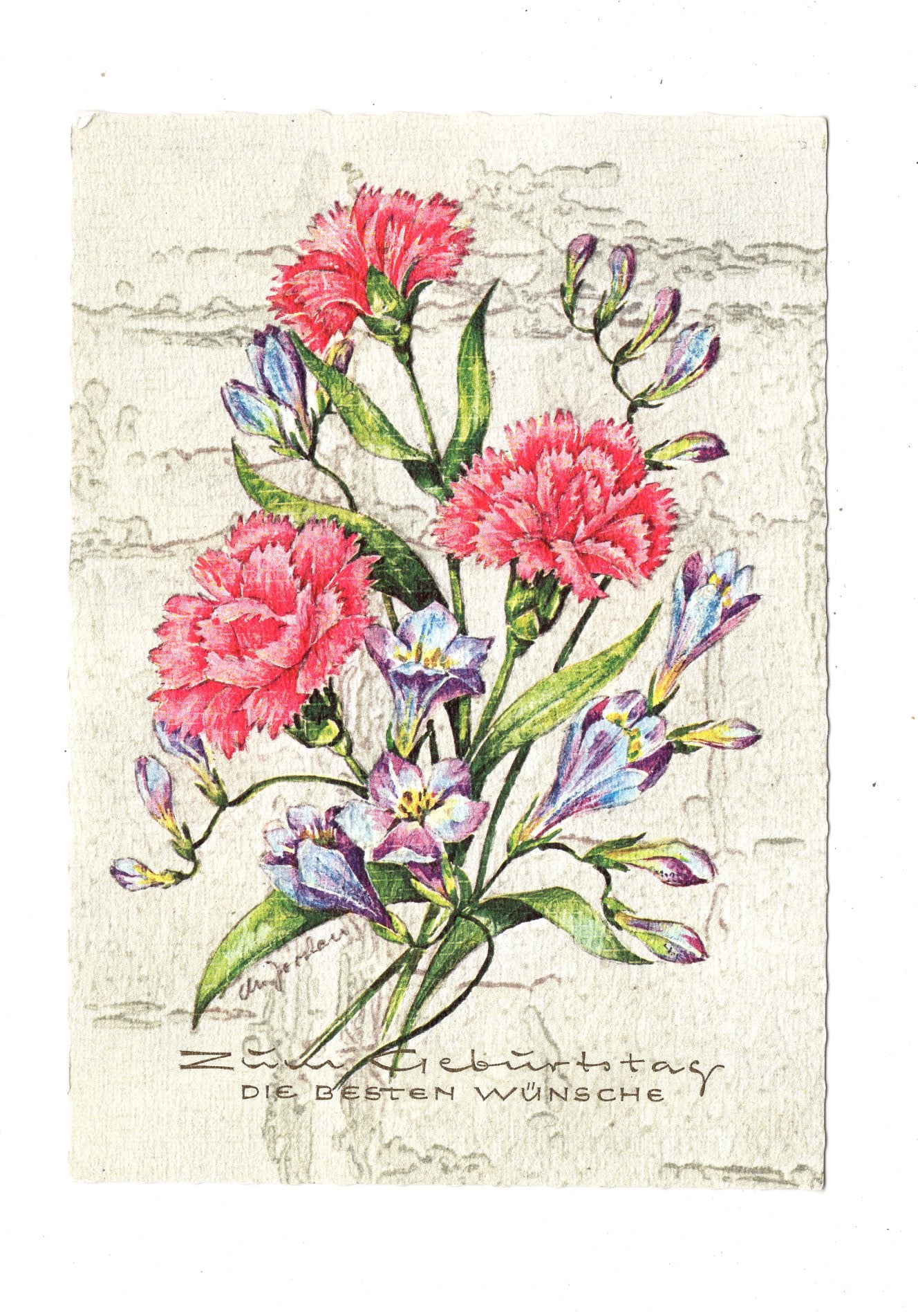 Ansichtskarte Glückwünsche / Glückwunsch zum Geburtstag / L1-58