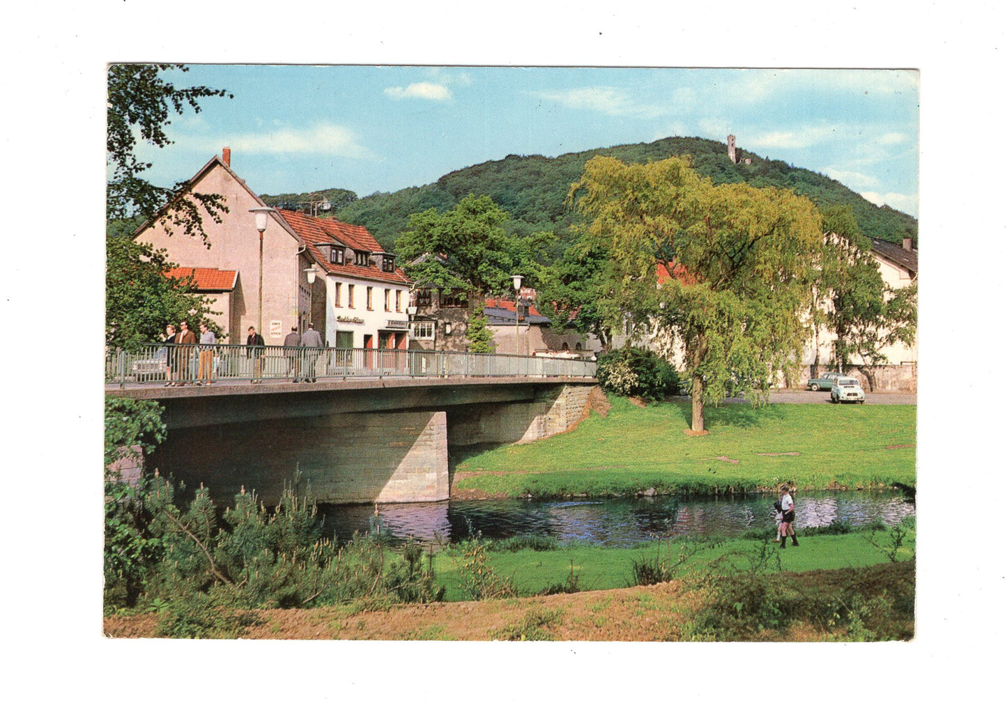 Ansichtskarte Marsberg / Sauerland / An der Diemelbrücke
