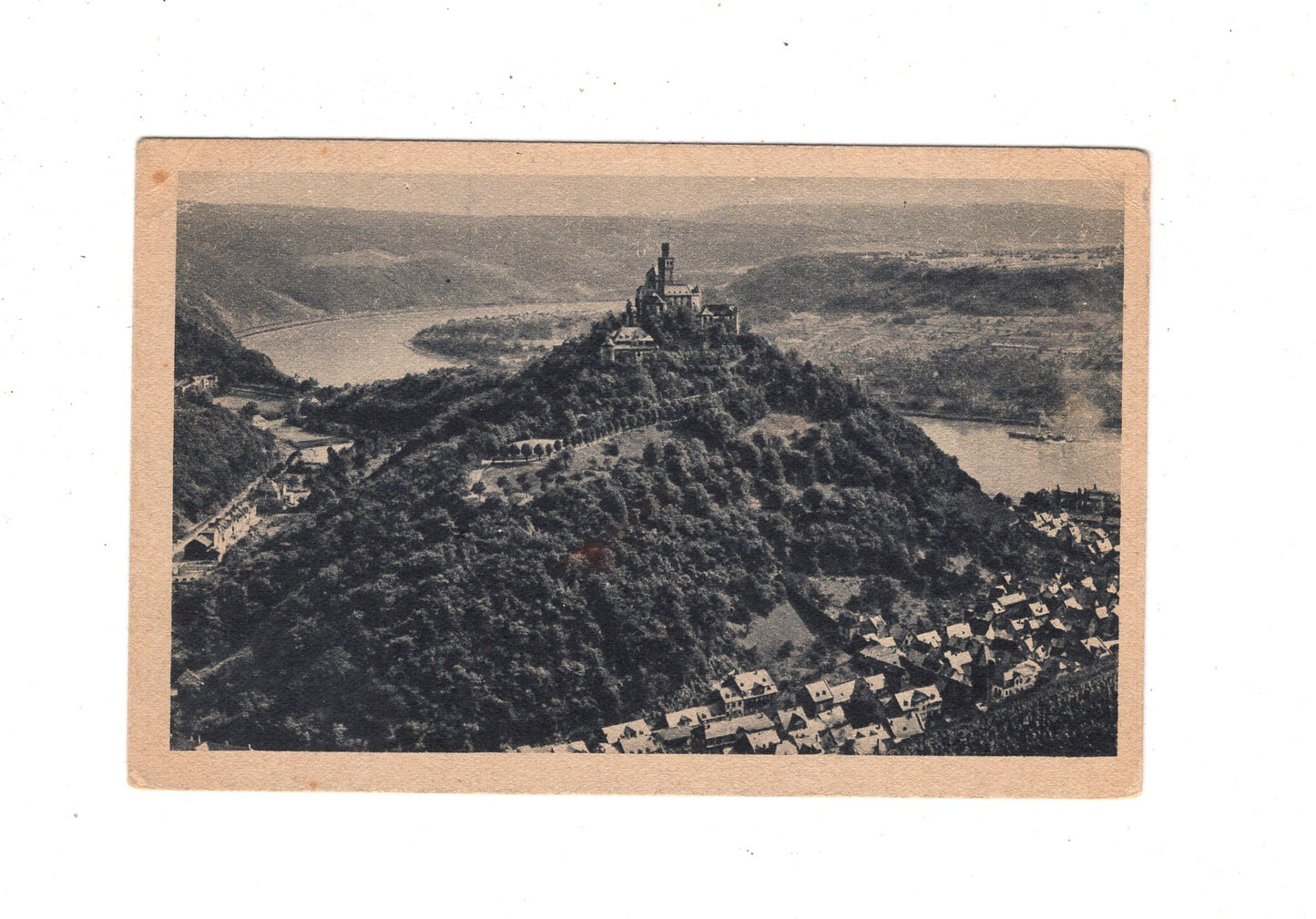 Ansichtskarte Die Marksburg und Braubach am Rhein / M1-65