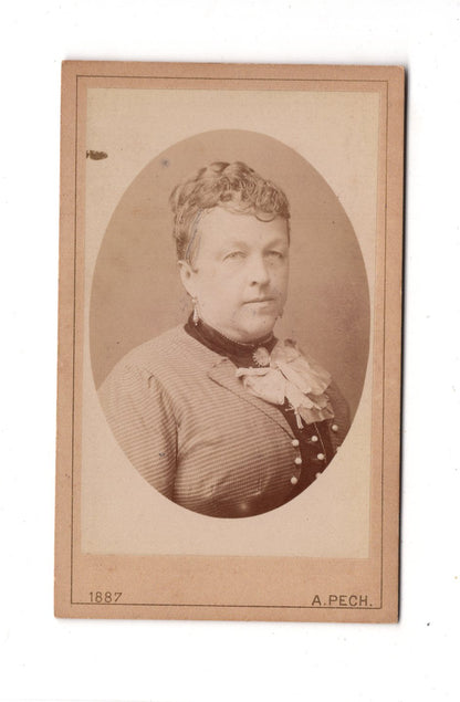 Fotografie Damenportrait - Budweis 1887 / CDV C1-05