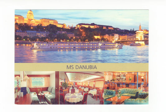 Ansichtskarte Schiff MS Danubia