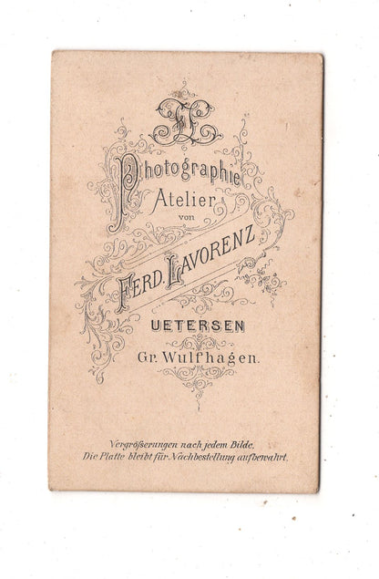 Fotografie Feine Dame - Uetersen um 1880