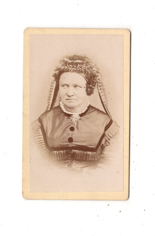 Fotografie Damenportrait - Nürnberg 1870er / CDV N1-15