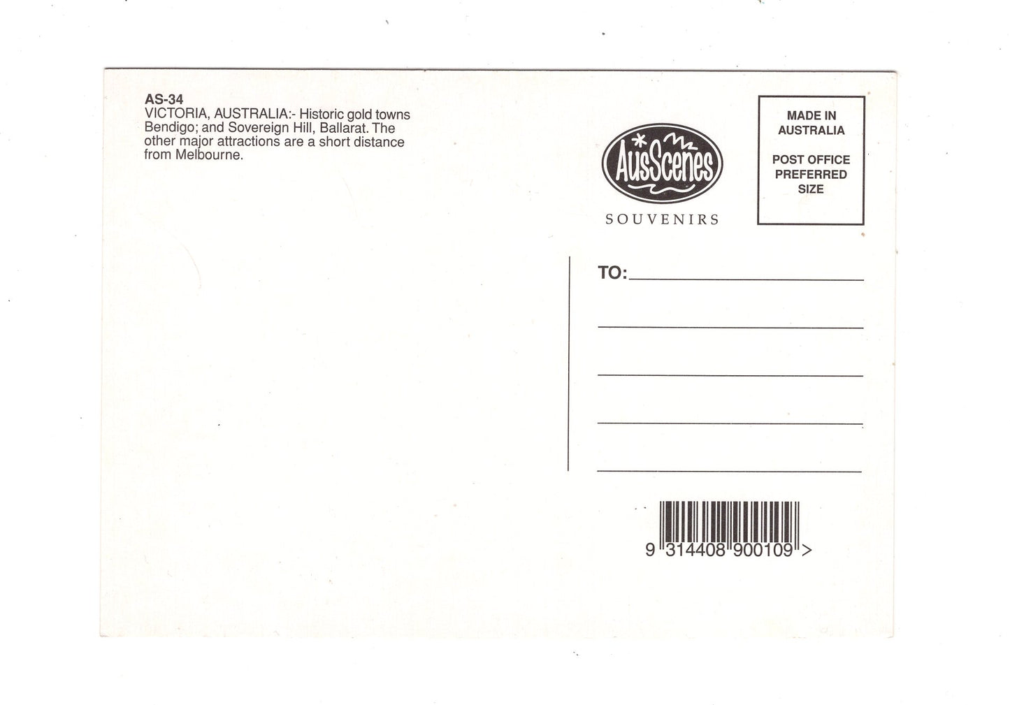 Ansichtskarte Victoria / Australien