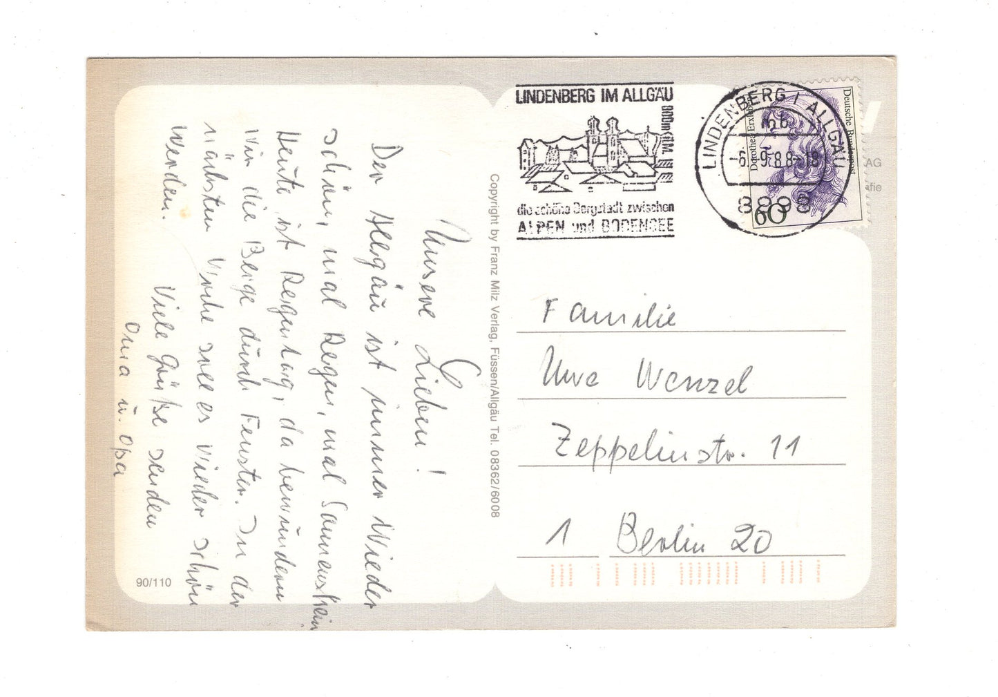 Ansichtskarte Rund um Lindenberg / Allgäu / H1-56