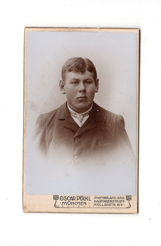 Fotografie Herrenportrait - München um 1900 / CDV C1-23