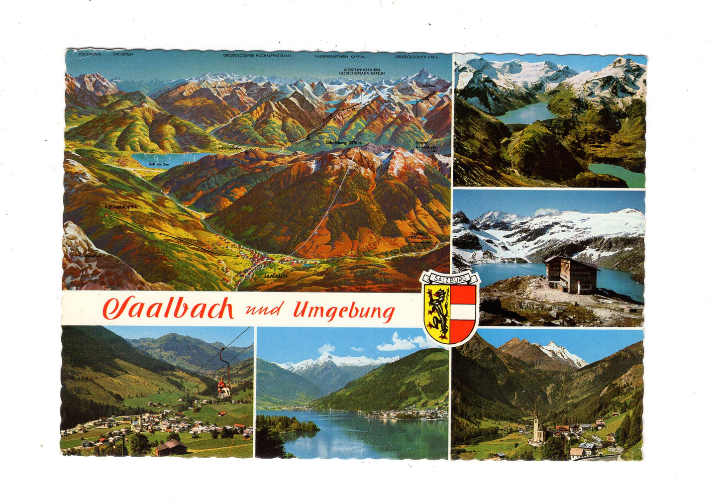 Ansichtskarte Saalbach und Umgebung / Österreich