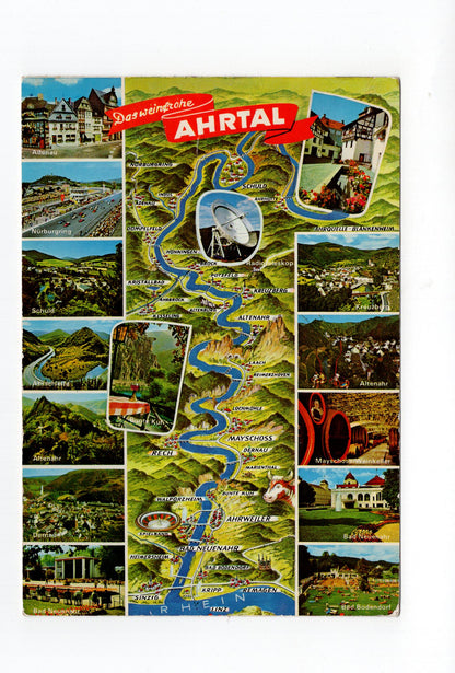 Ansichtskarte Die Ahr von Blankenheim bis zur Mündung in den Rhein bei Sinzig