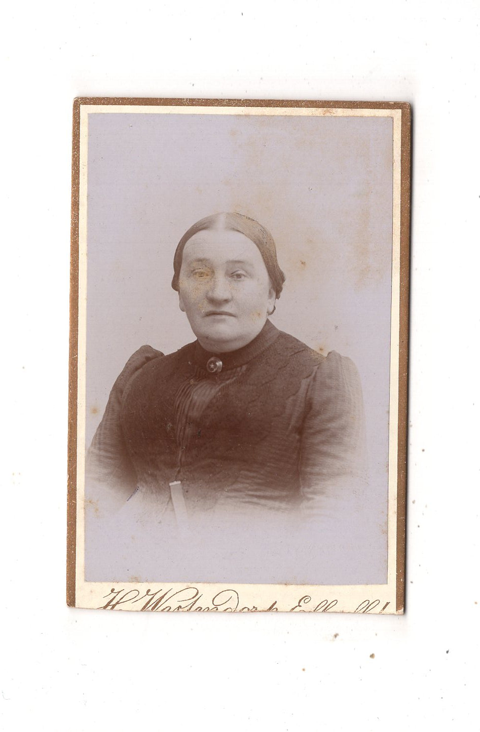 Fotografie Damenportrait - Elberfeld um 1890 / CDV N1-15