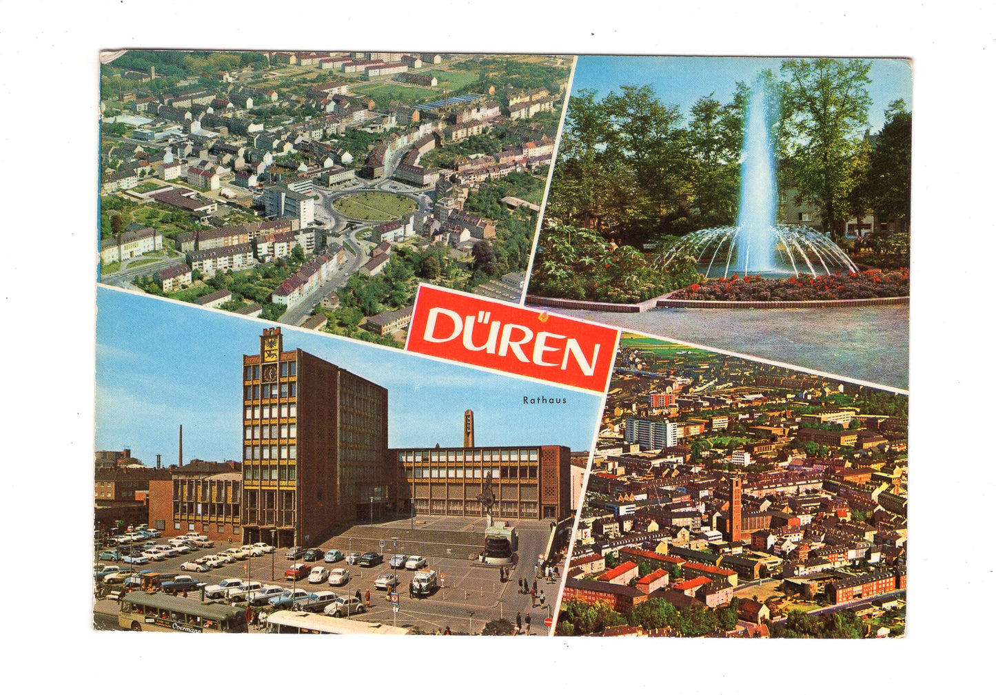 Ansichtskarte Düren / Rathaus / +++