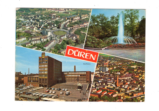 Ansichtskarte Düren / Rathaus / +++