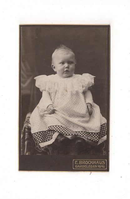 Fotografie Schönes Kinderbild / Baby - Gardelegen um 1910 / CDV N1-10