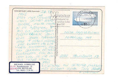 Ansichtskarte Wetzlar an der Lahn / Eisenmarkt / I1-53