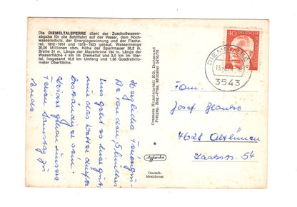 Ansichtskarte Diemeltalsperre