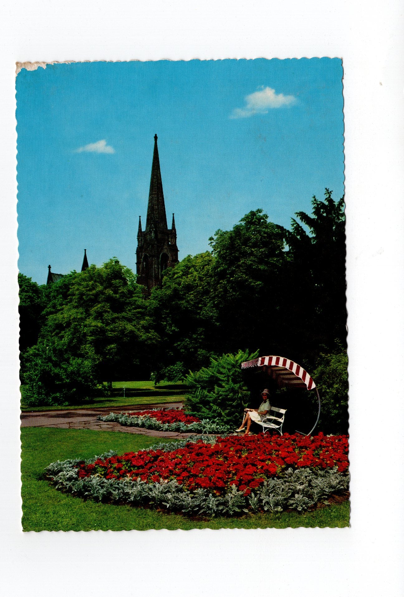 Ansichtskarte Bad Nauheim / Kurpark