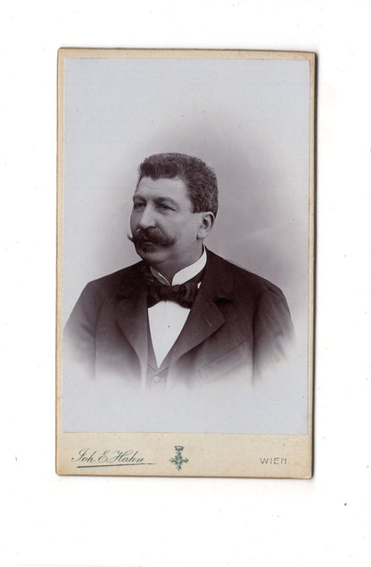 Fotografie Herrenportrait - Wien 1901 / CDV C1-23