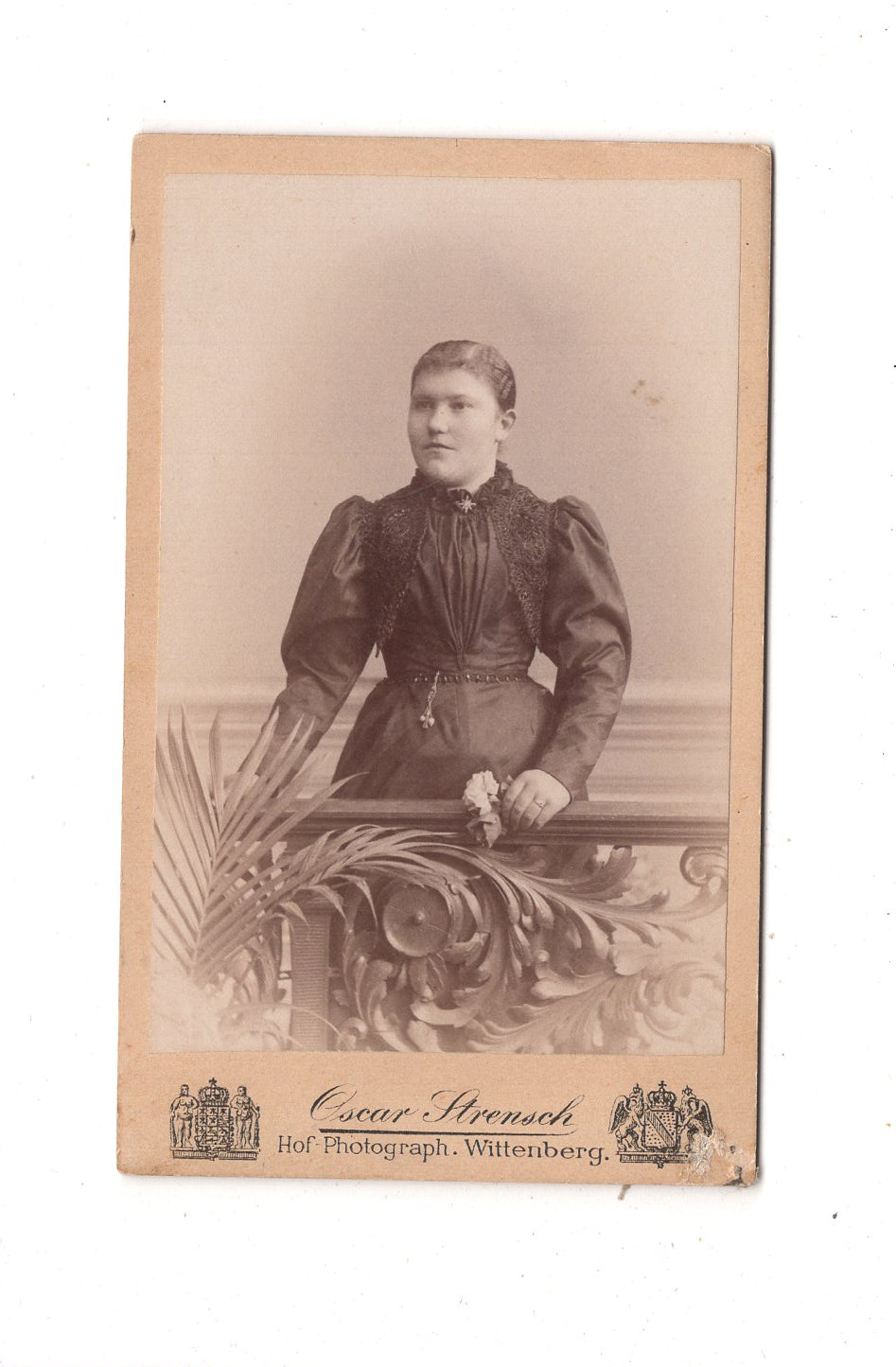 Fotografie Feine Dame - Wittenberg 1890er / CDV L1-26
