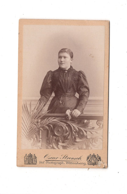 Fotografie Feine Dame - Wittenberg 1890er / CDV L1-26