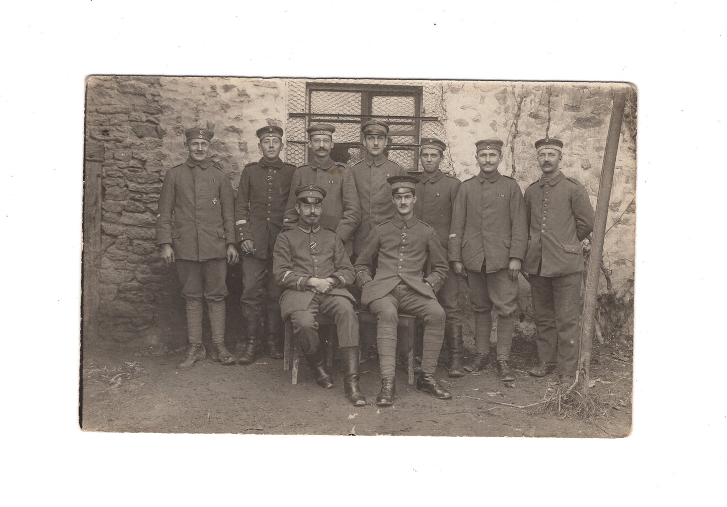 Ansichtskarte / Foto Gruppenbild Soldaten