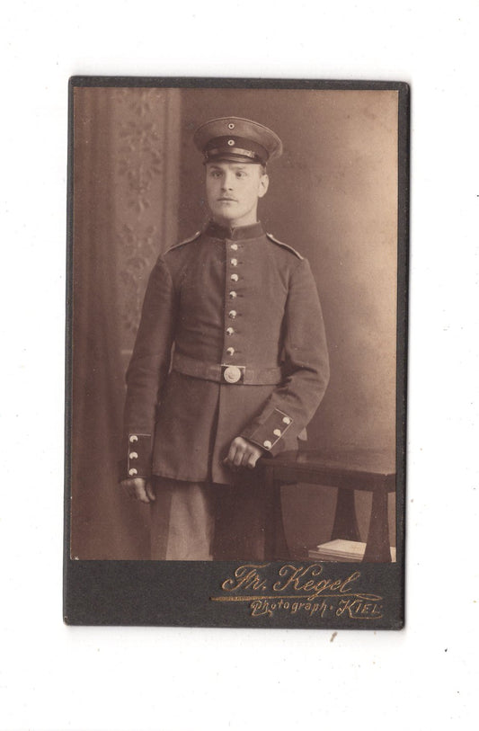 Fotografie Soldat - Kiel 1910er / CDV M1-08