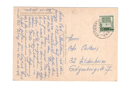 Ansichtskarte Badenweiler / Schwarzwald / Hotel Römerbad mit Schwimmbad