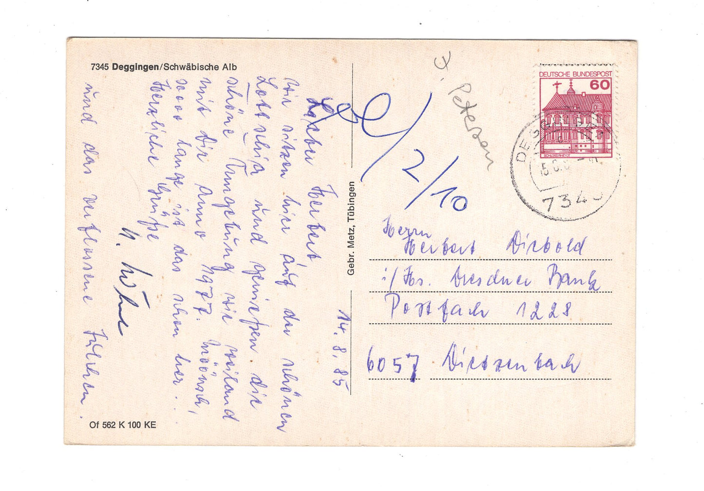 Ansichtskarte Deggingen / Schwäbische Alb