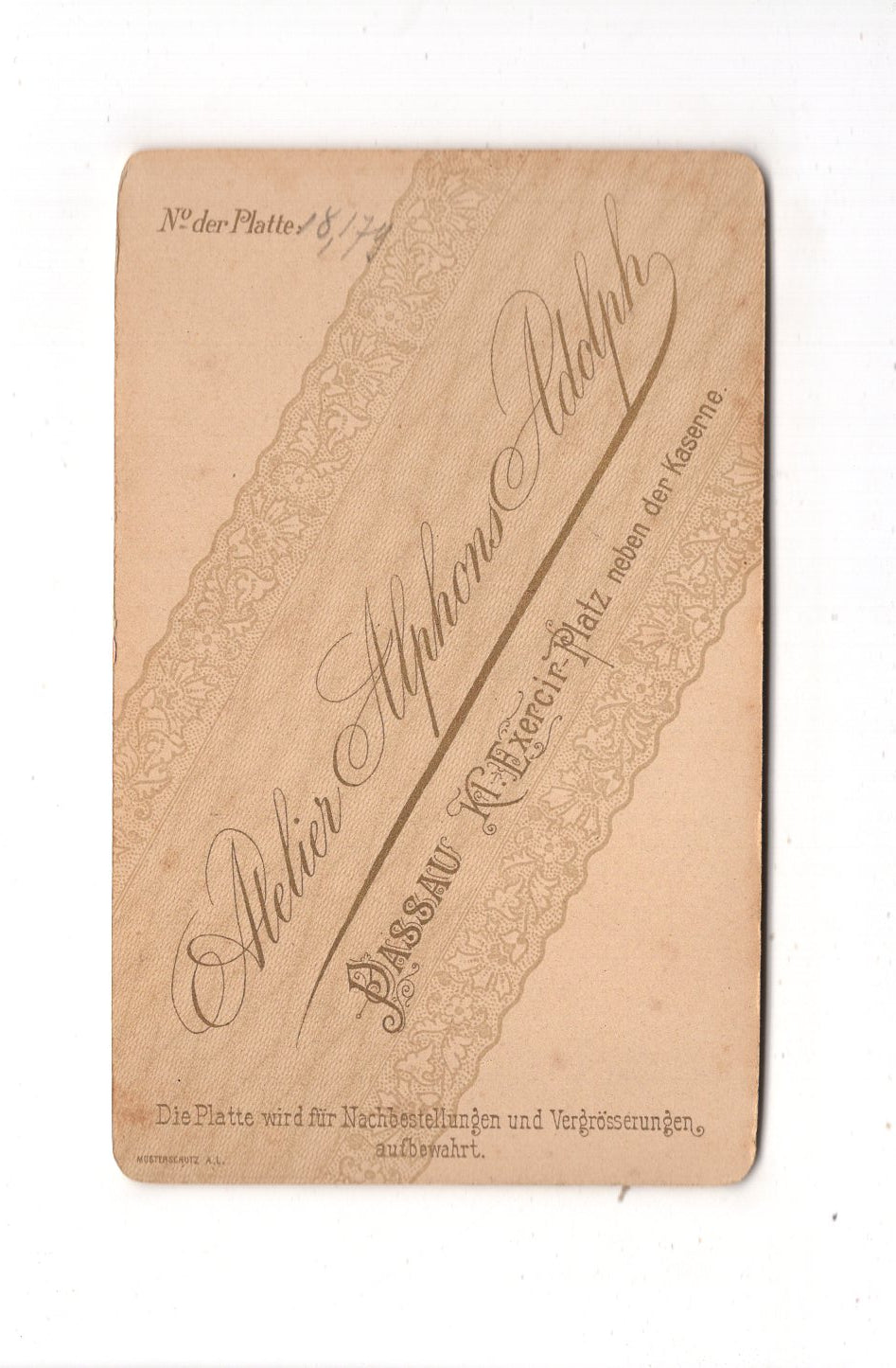 Fotografie Niedliches kleines Mädchen - Passau um 1890 / CDV M1-28