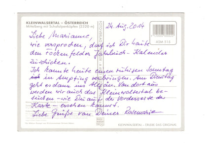 Ansichtskarte Mittelberg / Kleinwalsertal / Österreich