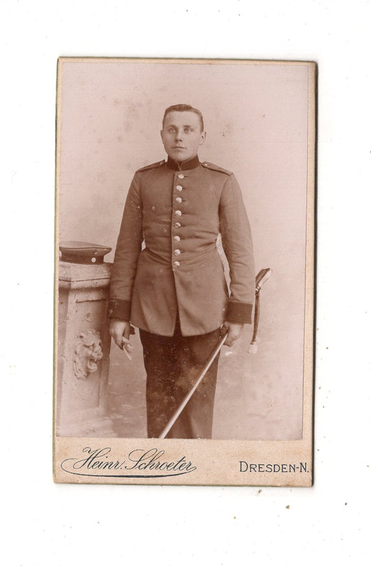 Fotografie Soldat - Dresden 1890er