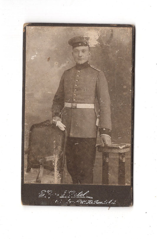 Fotografie Soldat - Minden in Westfalen 1900er / CDV M1-08