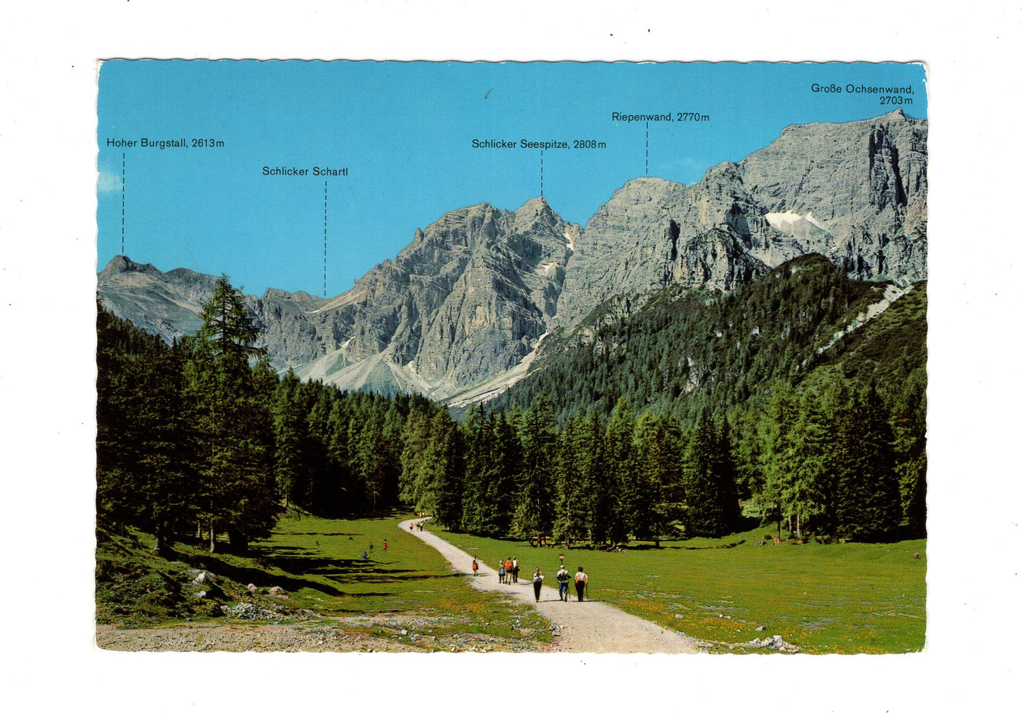 Ansichtskarte Stubaital / Tirol / Österreich