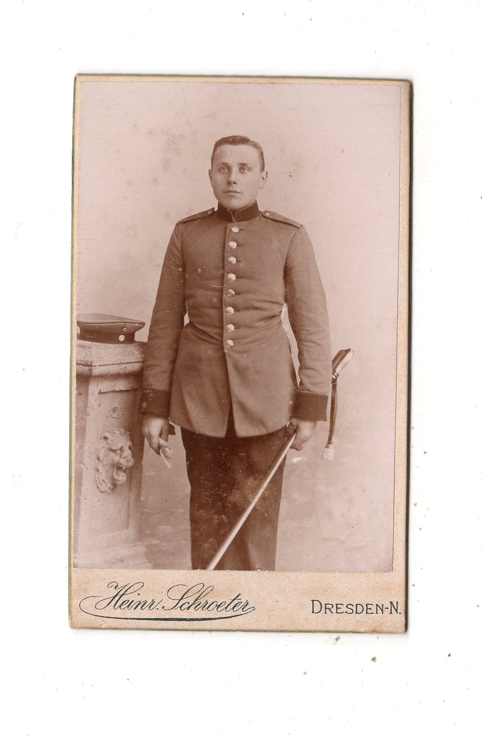 Fotografie Soldat - Dresden 1890er