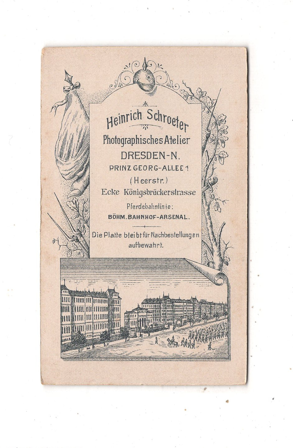 Fotografie Soldat - Dresden 1890er