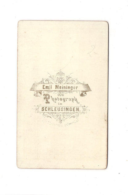 Fotografie Damenportrait - Schleusingen 1890er / CDV C1-05