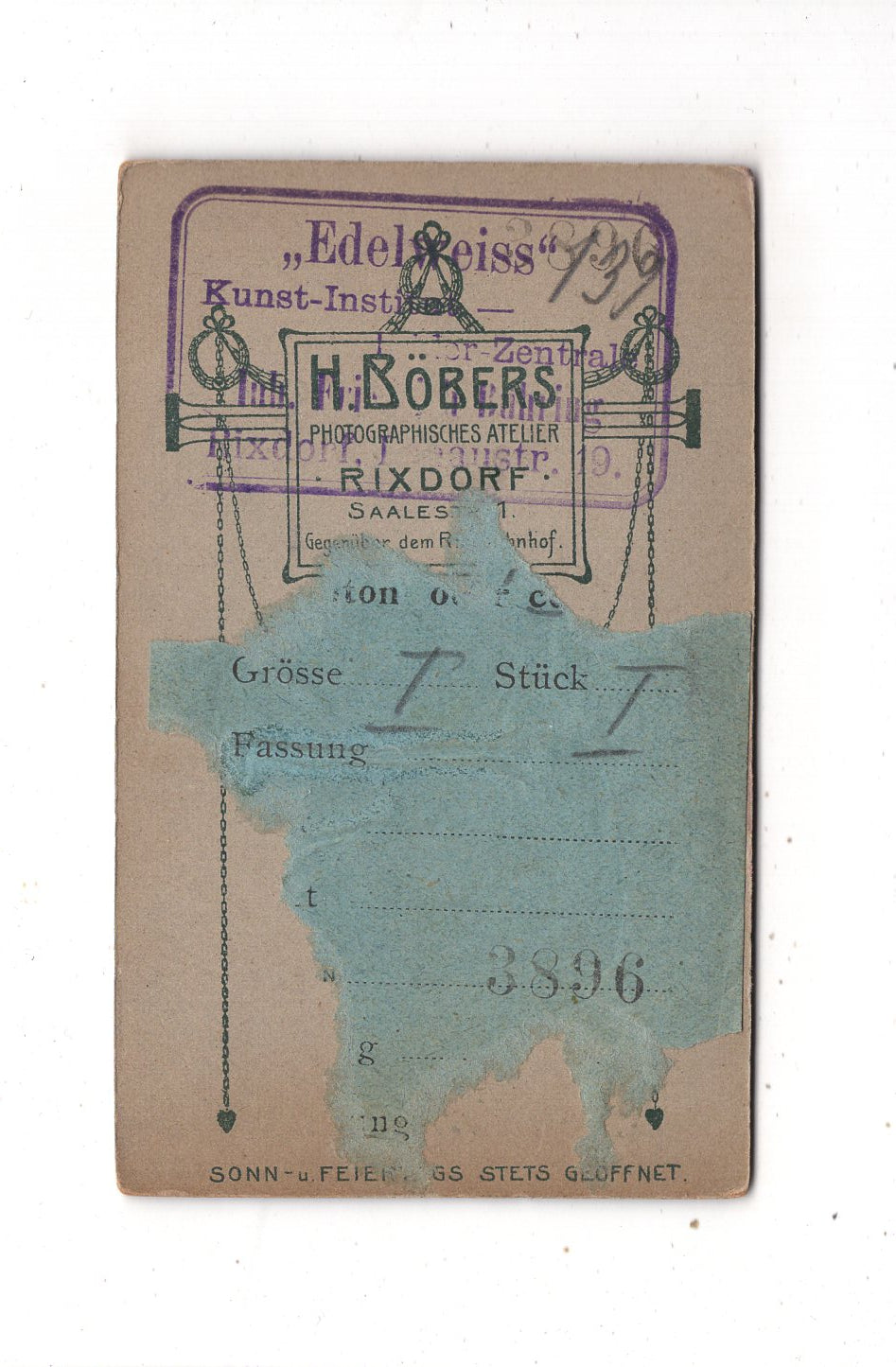 Fotografie Schönes Kinderbild / Baby - Rixdorf-Berlin 1900er