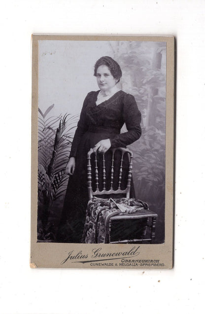 Fotografie Feine Dame - Oberneukirch / Cunewalde +++ um 1900