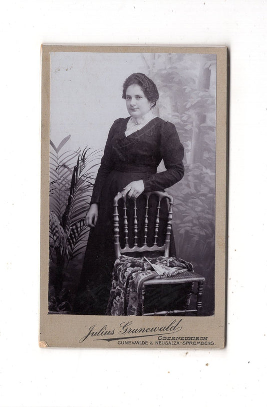 Fotografie Feine Dame - Oberneukirch / Cunewalde +++ um 1900