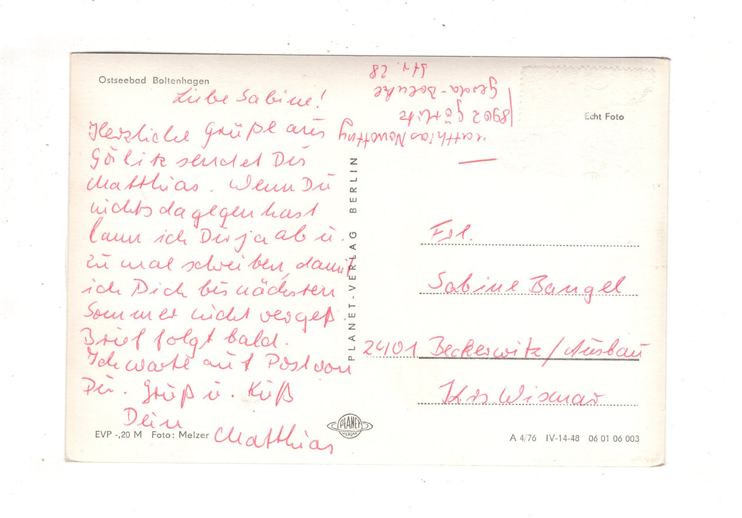 Ansichtskarte Ostseebad Boltenhagen / J1-67