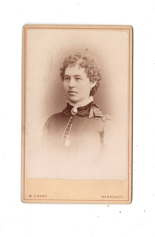 Fotografie Damenportrait - Hannover um 1880 / CDV N1-15
