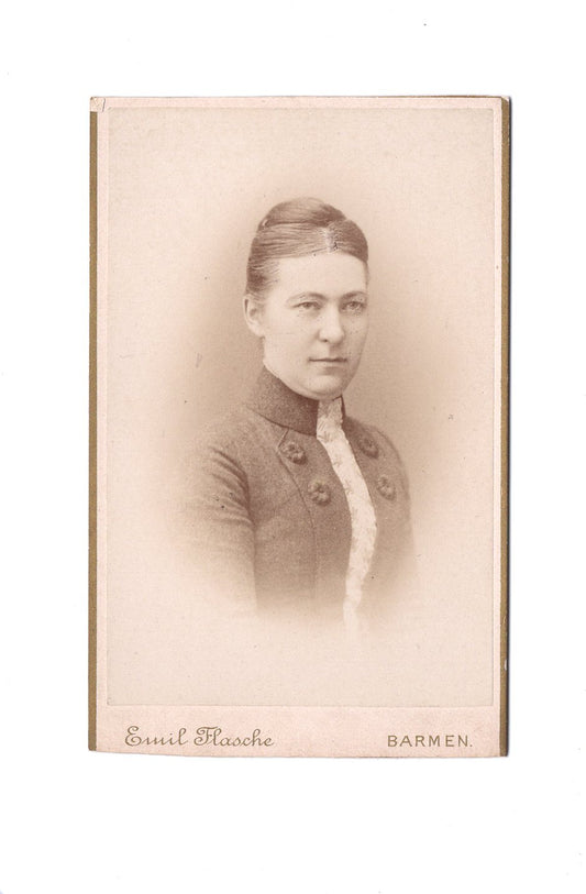 Fotografie Damenportrait - Barmen 1880er