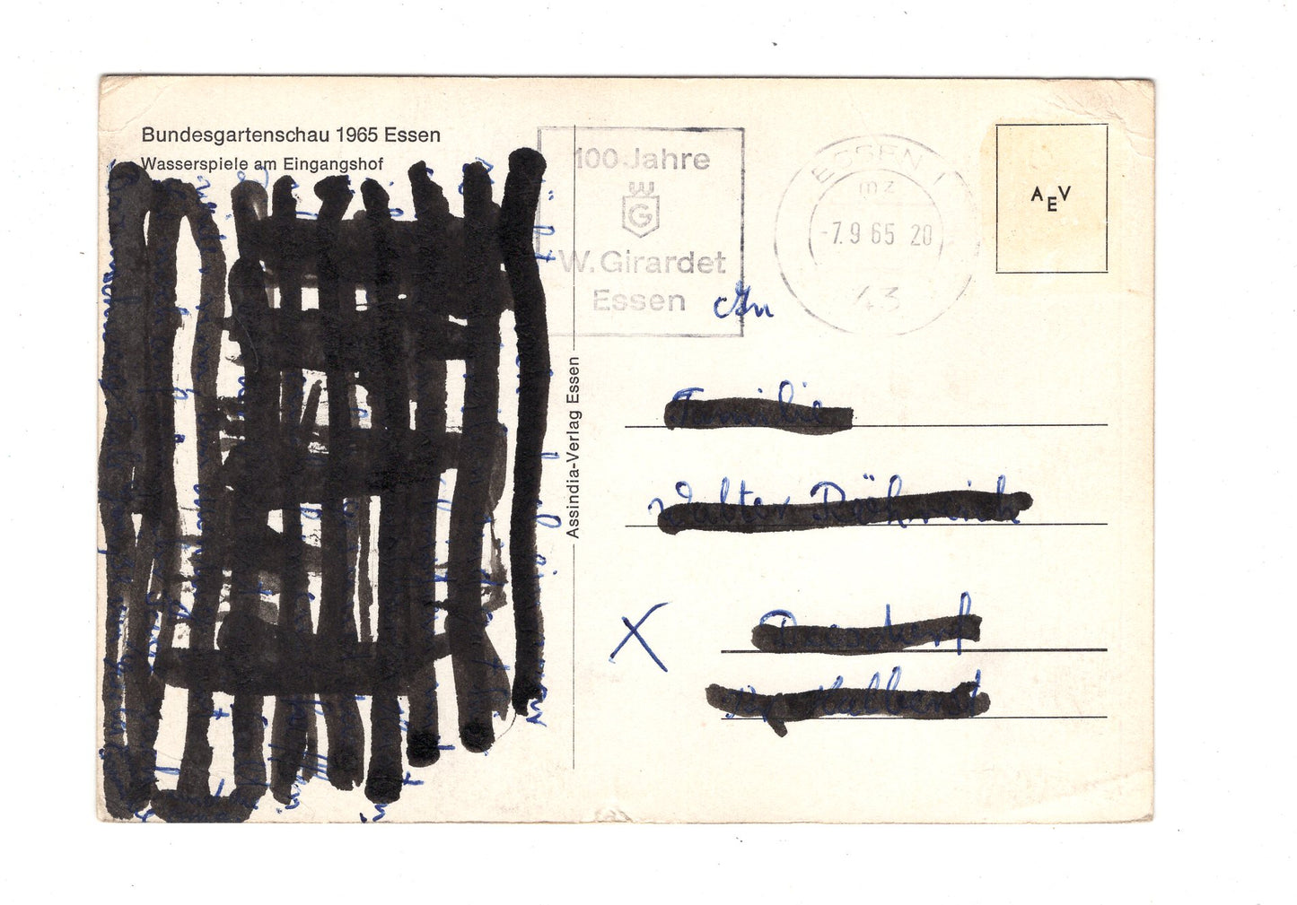 Ansichtskarte Bundesgartenschau Essen 1965 / G1-60