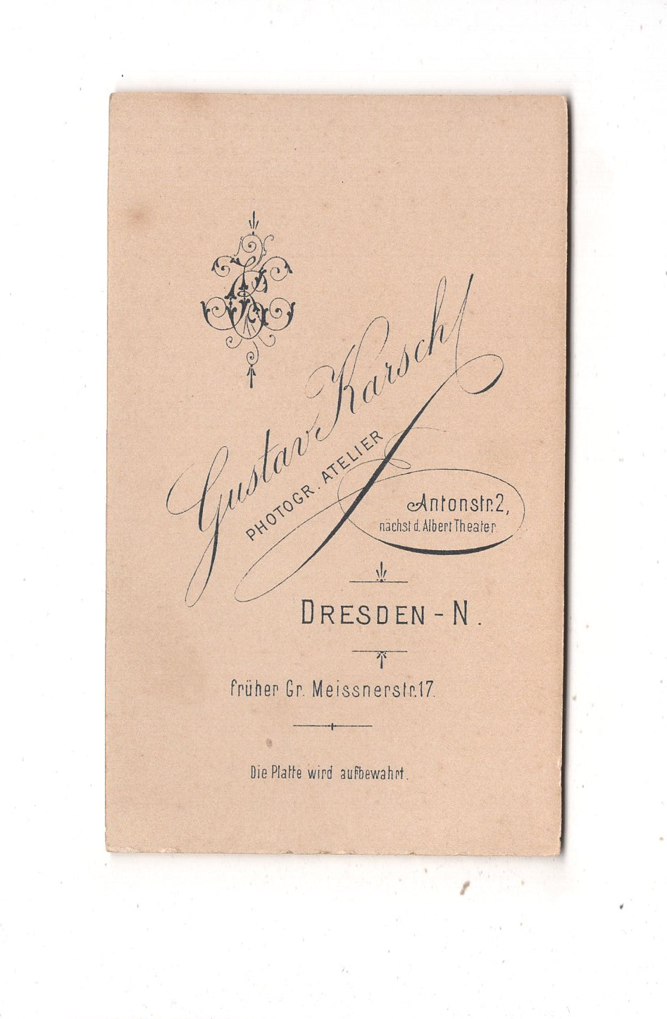 Fotografie Feine Dame - Dresden 1890er / CDV L1-26