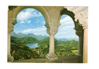 Ansichtskarte Ausblick vom Königsschloss Neuschwanstein / I1-69