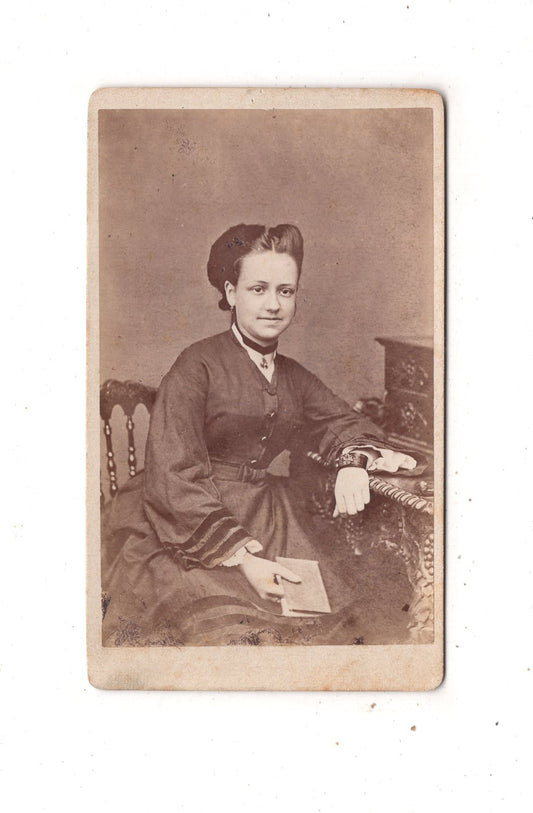 Fotografie Feine Dame / benannt - Passau um 1870