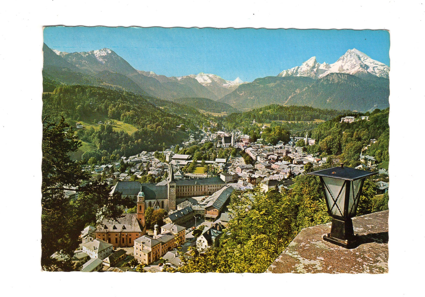 Ansichtskarte Berchtesgaden / Blick vom Lockstein auf Jenner +++